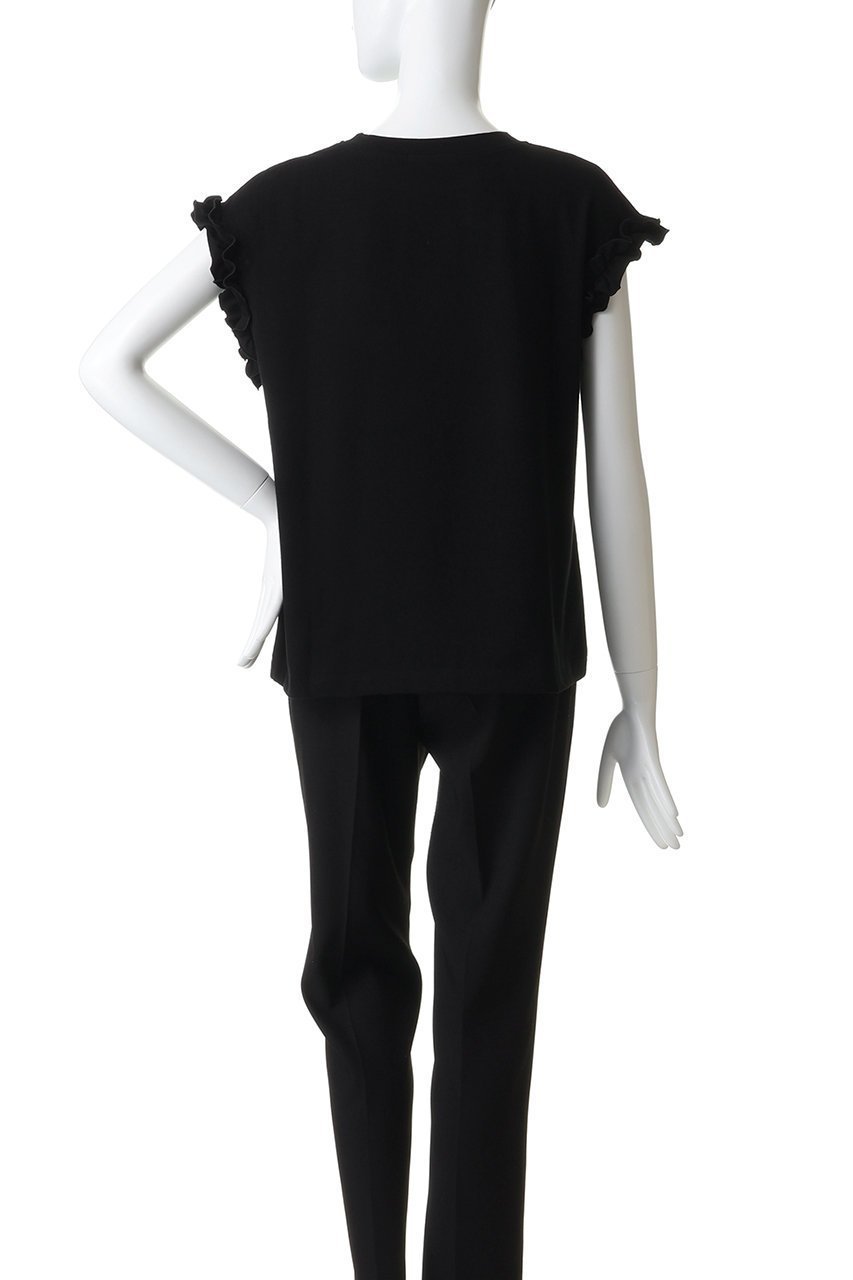 【スローン/SLOANE】のコットン フリルフレンチスリーブ 人気、トレンドファッション・服の通販 founy(ファニー) 　ファッション　Fashion　レディースファッション　Fashion for Women　トップス・カットソー　Cut & Sew Tops　シャツ・ブラウス・オフィスカジュアル　Elegant Blouses & Button-Ups　ロングTシャツ・Tシャツ　Longline T-Shirts & Tees　カットソー・ベーシックTシャツ　Cut-and-Sewn Tops / Stretch Tees & Basics　ギャザー　Gathered, Ruffled　ショート　Short, Short Length　スリーブ　Sleeve, Long Sleeve / Short Sleeve　フェミニン　Feminine, Girly　フリル　Frill, Ruffle　抗菌　Antibacterial, Bacteria-Resistant　新作・新入荷　New Arrivals / New In　other-4|ID: prp329100004919480 ipo3291000000036905848