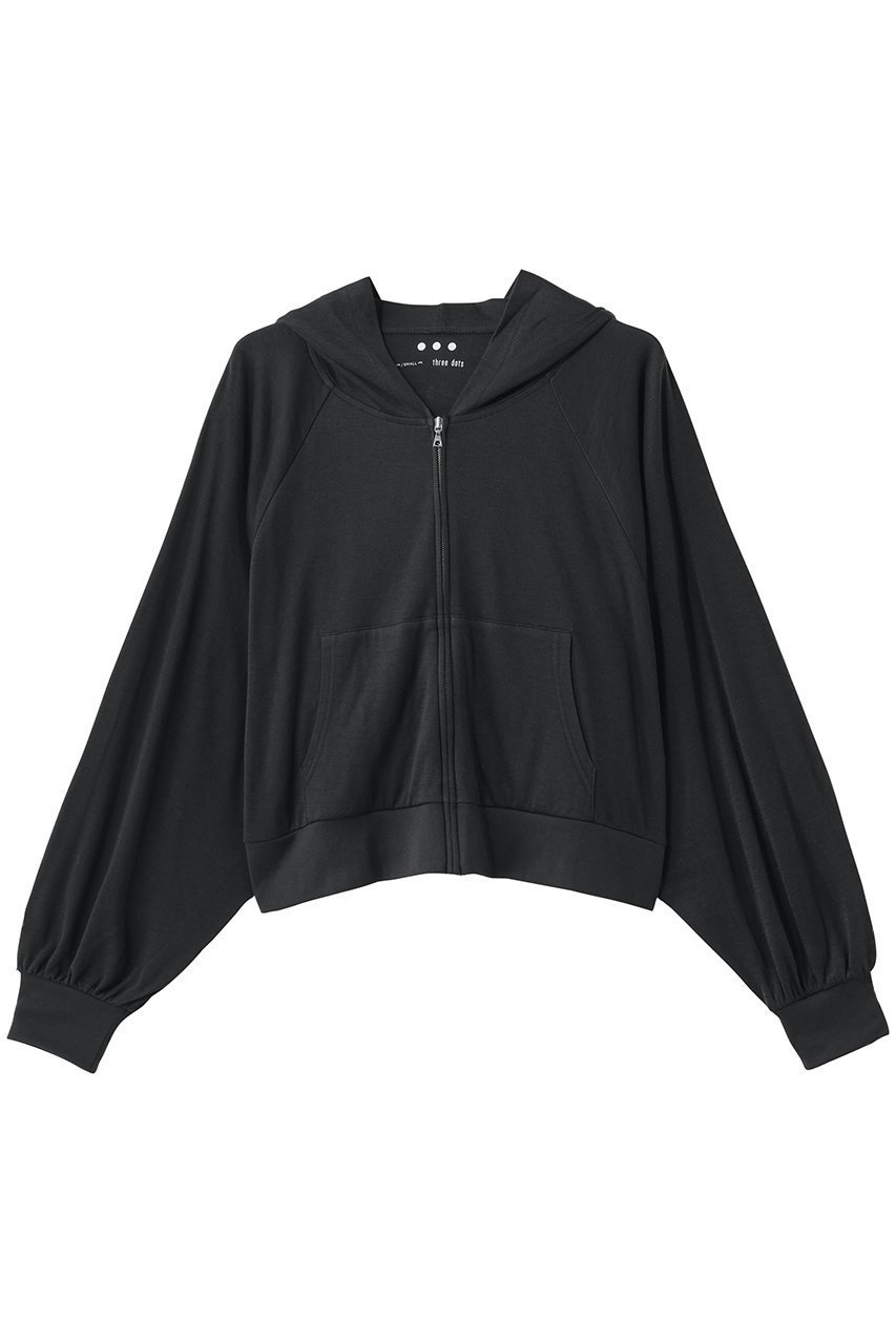 【スリー ドッツ/three dots】のスマイルダブルコットン ジップアップフーディ インテリア・キッズ・メンズ・レディースファッション・服の通販 founy(ファニー) ファッション Fashion レディースファッション Fashion for Women トップス・カットソー Cut & Sew Tops シャツ・ブラウス・オフィスカジュアル Elegant Blouses & Button-Ups レディースパーカー・カジュアルフーディー Casual Hoodies & Sweatshirts ロングTシャツ・Tシャツ Longline T-Shirts & Tees スウェット・クルーネックトップス Sweatshirts & Crewnecks / Relaxed Fit Sweat Tops カットソー・ベーシックTシャツ Cut-and-Sewn Tops / Stretch Tees & Basics スリーブ Sleeve, Long Sleeve / Short Sleeve フェミニン Feminine, Girly 新作・新入荷 New Arrivals / New In ソフトブラック|ID: prp329100004919481 ipo3291000000036905853