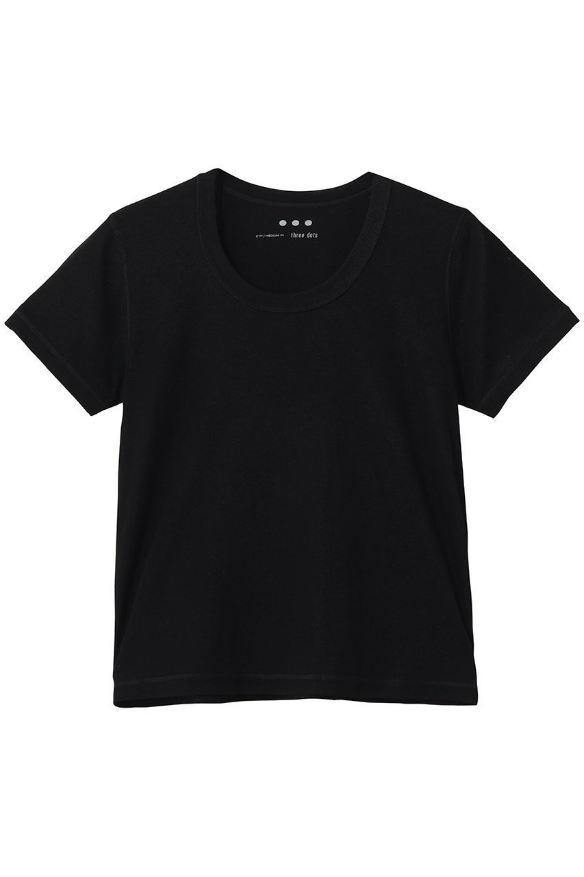【スリー ドッツ/three dots】の80ストレッチコットン コットンジェシカ インテリア・キッズ・メンズ・レディースファッション・服の通販 founy(ファニー) ファッション Fashion レディースファッション Fashion for Women トップス・カットソー Cut & Sew Tops シャツ・ブラウス・オフィスカジュアル Elegant Blouses & Button-Ups ロングTシャツ・Tシャツ Longline T-Shirts & Tees カットソー・ベーシックTシャツ Cut-and-Sewn Tops / Stretch Tees & Basics おすすめ Recommended / Our Picks インナー Innerwear コンパクト Compact, Small Size ショート Short, Short Length シンプル Simple, Minimal ストレッチ Stretch, Stretchy Fabric スリーブ Sleeve, Long Sleeve / Short Sleeve 定番 Standard, Basic Item 新作・新入荷 New Arrivals / New In ブラック|ID: prp329100004919482 ipo3291000000036905861