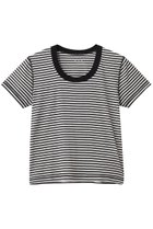 【スリー ドッツ/three dots】の80ストレッチコットン コットンジェシカ ブラックストライプ|ID: prp329100004919482 ipo3291000000036905862