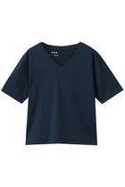 【スリー ドッツ/three dots】のスビン28ジャージー VネックTシャツ ミッドナイトブルー|ID: prp329100004919485 ipo3291000000036905891