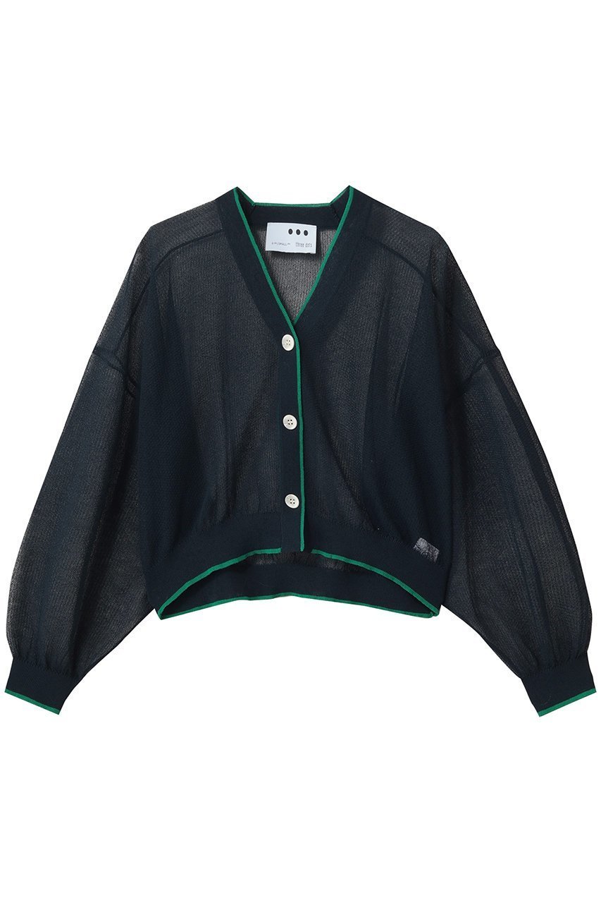 【スリー ドッツ/three dots】のアロア シアー カーディガン インテリア・キッズ・メンズ・レディースファッション・服の通販 founy(ファニー) 　ファッション　Fashion　レディースファッション　Fashion for Women　トップス・カットソー　Cut & Sew Tops　カーディガン・羽織り　Layered Style Cardigans　シャツ・ブラウス・オフィスカジュアル　Elegant Blouses & Button-Ups　ロングTシャツ・Tシャツ　Longline T-Shirts & Tees　カットソー・ベーシックTシャツ　Cut-and-Sewn Tops / Stretch Tees & Basics　おすすめ　Recommended / Our Picks　カーディガン　Cardigan, Knitwear　シアー　Sheer, See-Through　シンプル　Simple, Minimal　セットアップ　Set-Up, Coordinated Outfit　タンク　Tank Top, Sleeveless Top　新作・新入荷　New Arrivals / New In　ネイビー|ID: prp329100004919487 ipo3291000000036905907