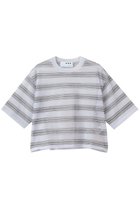 【スリー ドッツ/three dots】のアロア シアーTシャツ ライトパープルマルチ|ID: prp329100004919488 ipo3291000000036905916