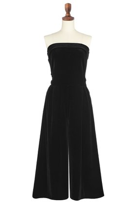 【デイジーリン/DAISY LIN】のDaisy Velour Jump Suit II 人気、トレンドファッション・服の通販 founy(ファニー) ファッション Fashion レディースファッション Fashion for Women パンツ Pants & Trousers ウォッシャブル Machine Washable ギャザー Gathered, Ruffled シェイプ Shape, Slim Fit シューズ Shoes, Footwear ジャケット Jacket, Outerwear スーツ Suit, Formalwear チューブ Tube, Tube Top 人気 Popular, Best Seller バランス Balance, Style Balance マーガレット Marguerite, Daisy Pattern 夏 Summer 旅行 Travel |ID:prp329100004919499