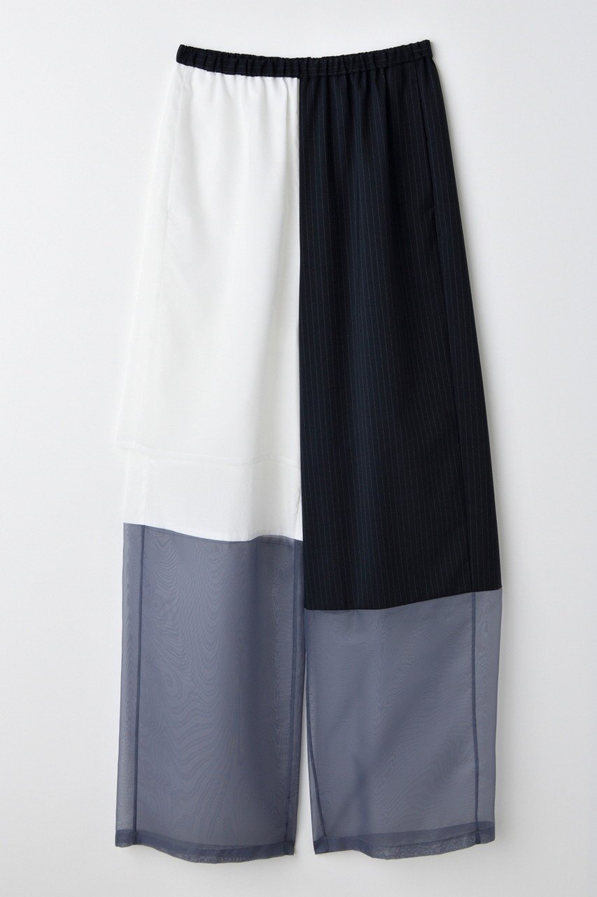 【エンフォルド/ENFOLD】のMIX-FABRIC PANTS/パンツ 人気、トレンドファッション・服の通販 founy(ファニー) 　ファッション　Fashion　レディースファッション　Fashion for Women　パンツ　Pants & Trousers　シアー　Sheer, See-Through　ストレート　Straight, Straight Cut　スーツ　Suit, Formalwear　ミックス　Mix, Mixed Style　ワイド　Wide, Wide Fit　秋　Autumn　 other-1|ID: prp329100004919500 ipo3291000000036906192