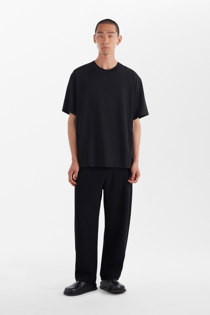 【スタジオ ニコルソン/STUDIO NICHOLSON】の【UNISEX】LAY MARCERIZED COTTON Tシャツ 人気、トレンドファッション・服の通販 founy(ファニー) 　ファッション　Fashion　レディースファッション　Fashion for Women　トップス・カットソー　Cut & Sew Tops　シャツ・ブラウス・オフィスカジュアル　Elegant Blouses & Button-Ups　ロングTシャツ・Tシャツ　Longline T-Shirts & Tees　カットソー・ベーシックTシャツ　Cut-and-Sewn Tops / Stretch Tees & Basics　ユニセックス　Unisex, Genderless　なめらか　Smooth, Silky Texture　ショート　Short, Short Length　スリーブ　Sleeve, Long Sleeve / Short Sleeve　ボックス　Boxy, Box Shape　定番　Standard, Basic Item　other-6|ID: prp329100004919515 ipo3291000000036906450