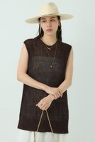 【カオス/Chaos】のリナリアニットベスト 人気、トレンドファッション・服の通販 founy(ファニー) ファッション Fashion レディースファッション Fashion for Women トップス・カットソー Cut & Sew Tops ニット Knit Tops & Sweaters ベスト&ジレ / 重ね着スタイル Vests & Gilets カジュアルプルオーバー・ニットトップス Pullovers & Knit Tops / Casual Pullovers スリット Slit, Slit Detail ベスト Vest, Waistcoat リネン Linen, Linen Fabric 吸水 Absorbent, Quick-Dry |ID:prp329100004919520