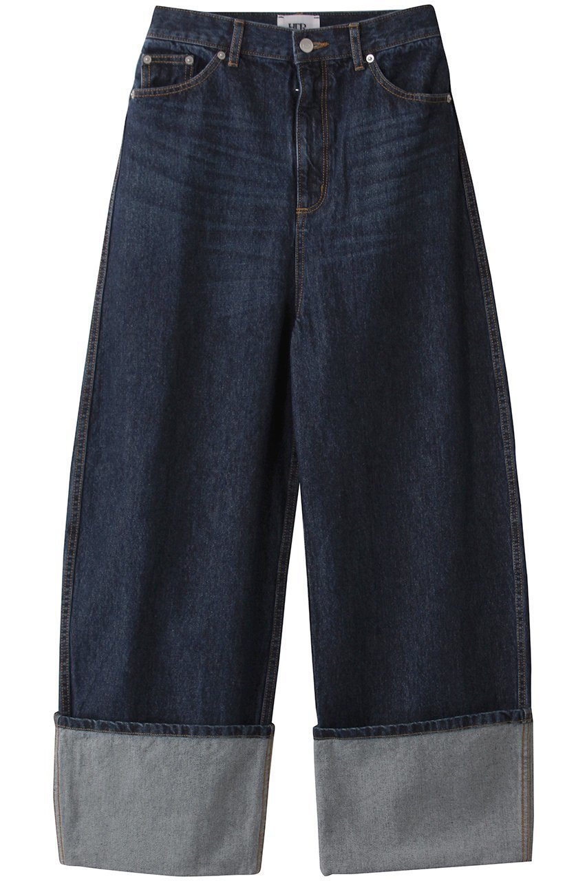 【ハー/HER.】のロールアップカーブデニム インテリア・キッズ・メンズ・レディースファッション・服の通販 founy(ファニー) ファッション Fashion レディースファッション Fashion for Women パンツ Pants & Trousers デニムパンツ・ジーンズ・美脚デニム Denim Jeans & Pants デニム Denim, Jeans Material トレンド Trend, Trending Now バランス Balance, Style Balance ロールアップ Roll-Up, Cuffed Hem インディゴ|ID: prp329100004919535 ipo3291000000036907024