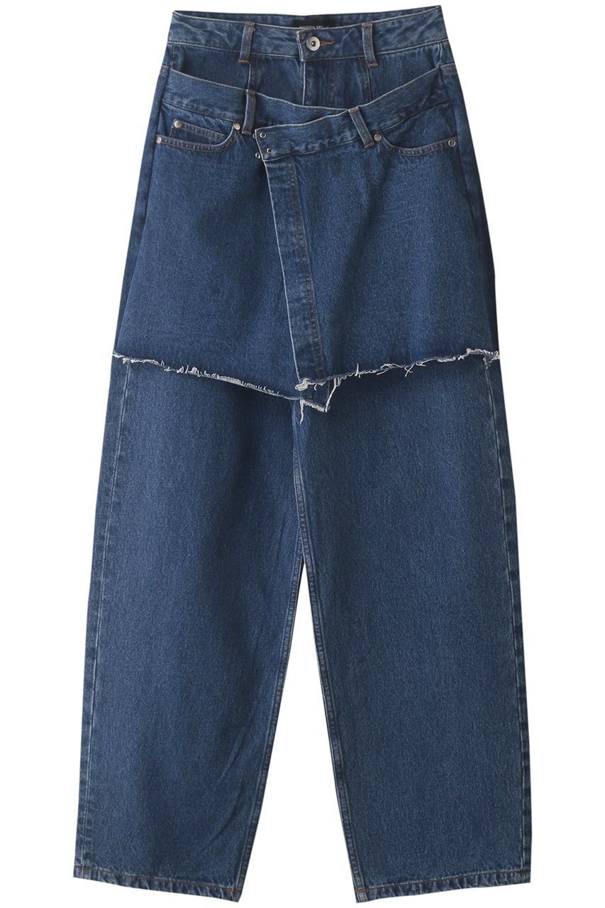 【メゾンスペシャル/MAISON SPECIAL】のマルチウェイラップデニム インテリア・キッズ・メンズ・レディースファッション・服の通販 founy(ファニー) 　ファッション　Fashion　レディースファッション　Fashion for Women　パンツ　Pants & Trousers　デニムパンツ・ジーンズ・美脚デニム　Denim Jeans & Pants　おすすめ　Recommended / Our Picks　デニム　Denim, Jeans Material　BLU(ブルー)|ID: prp329100004919540 ipo3291000000036907171