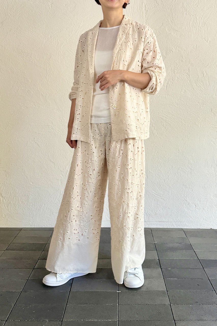 【プリスティン/PRISTINE】の木蓮ボーラー刺繍パンツ 人気、トレンドファッション・服の通販 founy(ファニー) 　ファッション　Fashion　レディースファッション　Fashion for Women　パンツ　Pants & Trousers　おすすめ　Recommended / Our Picks　ワイド　Wide, Wide Fit　エレガント 上品　Elegant　other-5|ID: prp329100004919542 ipo3291000000036907239