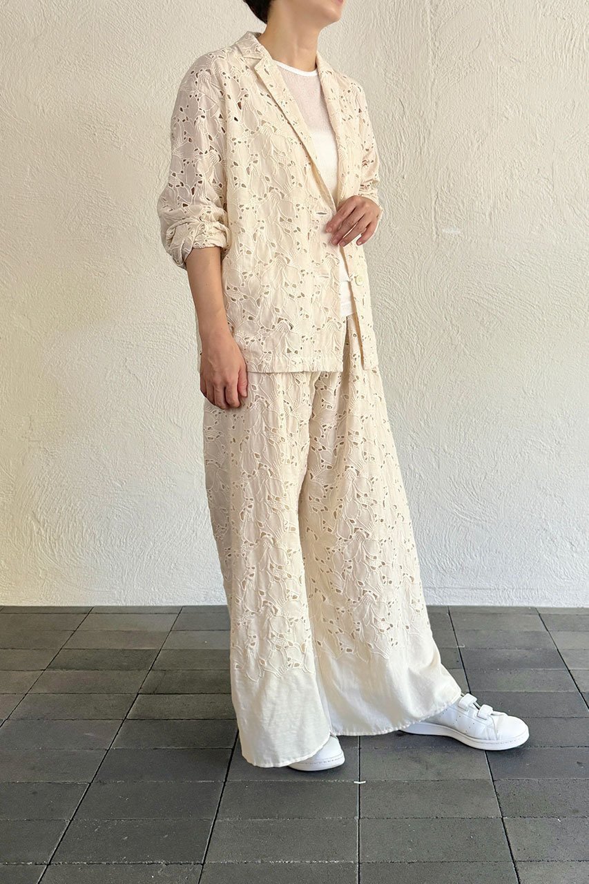 【プリスティン/PRISTINE】の木蓮ボーラー刺繍パンツ 人気、トレンドファッション・服の通販 founy(ファニー) 　ファッション　Fashion　レディースファッション　Fashion for Women　パンツ　Pants & Trousers　おすすめ　Recommended / Our Picks　ワイド　Wide, Wide Fit　エレガント 上品　Elegant　other-6|ID: prp329100004919542 ipo3291000000036907240