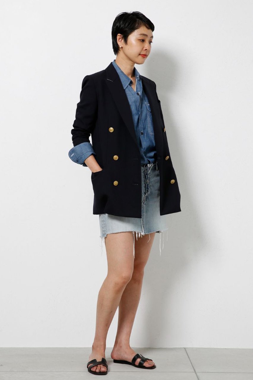 【マディソンブルー/MADISONBLUE】のBLEECKER W6B BLAZER W6B ブレザー 人気、トレンドファッション・服の通販 founy(ファニー) 　ファッション　Fashion　レディースファッション　Fashion for Women　アウター　Coat / Outerwear Collection　レディースジャケット・軽アウター　Jackets　ジャケット　Jacket, Outerwear　スタイリッシュ　Stylish, Fashionable　スポーティ　Sporty, Casual Athletic　テーラード　Tailored, Tailored Fit　パターン　Pattern, Design Print　フォルム　Silhouette, Form　フロント　Front, Front Design　ポケット　Pocket, Pocket Detail　メタル　Metal, Metal Parts　モダン　Modern, Contemporary　再入荷　Restock / Back in Stock　定番　Standard, Basic Item　other-8|ID: prp329100004919564 ipo3291000000036907892