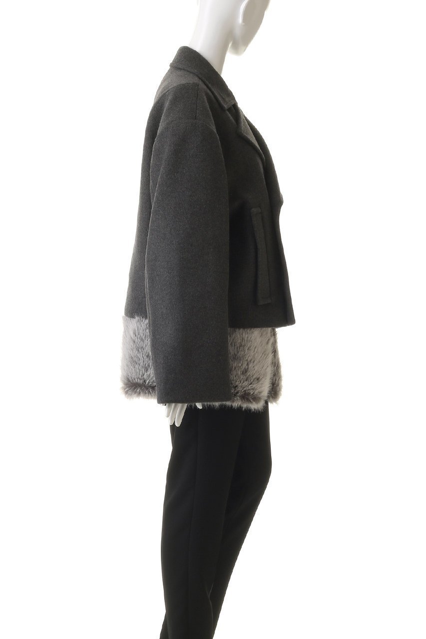 【プランク プロジェクト/PRANK PROJECT】のファーレイヤードピーコート / Fur Layered Peacoat 人気、トレンドファッション・服の通販 founy(ファニー) 　ファッション　Fashion　レディースファッション　Fashion for Women　アウター　Coat / Outerwear Collection　コート・ロングコート・ピーコート　Long Coats, Peacoats & More　Pコート　Pea Coats　ショルダー　Shoulder, Shoulder Strap　ショート　Short, Short Length　フェイクファー　Faux Fur, Imitation Fur　other-3|ID: prp329100004919567 ipo3291000000036907947