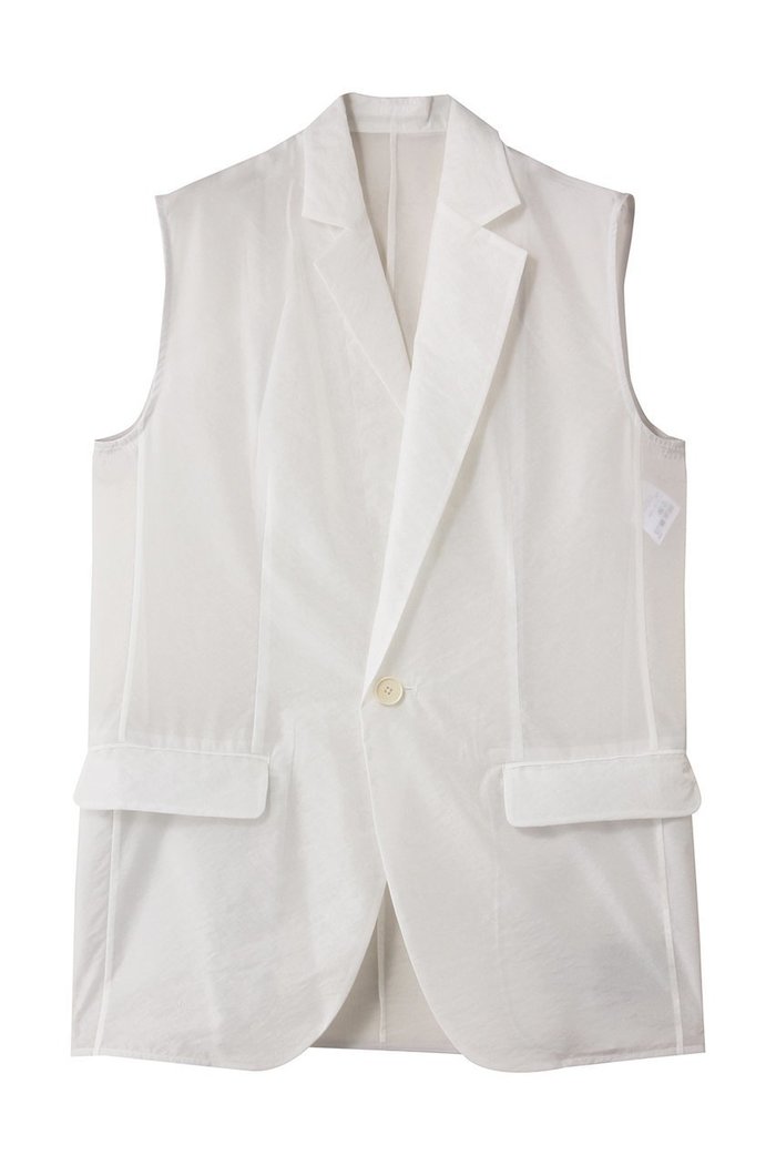 【アンクレイヴ/uncrave】のシアーオーガンジー テーラードジレ インテリア・キッズ・メンズ・レディースファッション・服の通販 founy(ファニー) https://founy.com/ ファッション Fashion レディースファッション Fashion for Women アウター Coat / Outerwear Collection レディースジャケット・軽アウター Jackets エアリー Airy Texture シアー Sheer, See-Through シンプル Simple, Minimal ジャケット Jacket, Outerwear ブライト Bright, Shiny ベスト Vest, Waistcoat エレガント 上品 Elegant |ID: prp329100004919568 ipo3291000000036907962