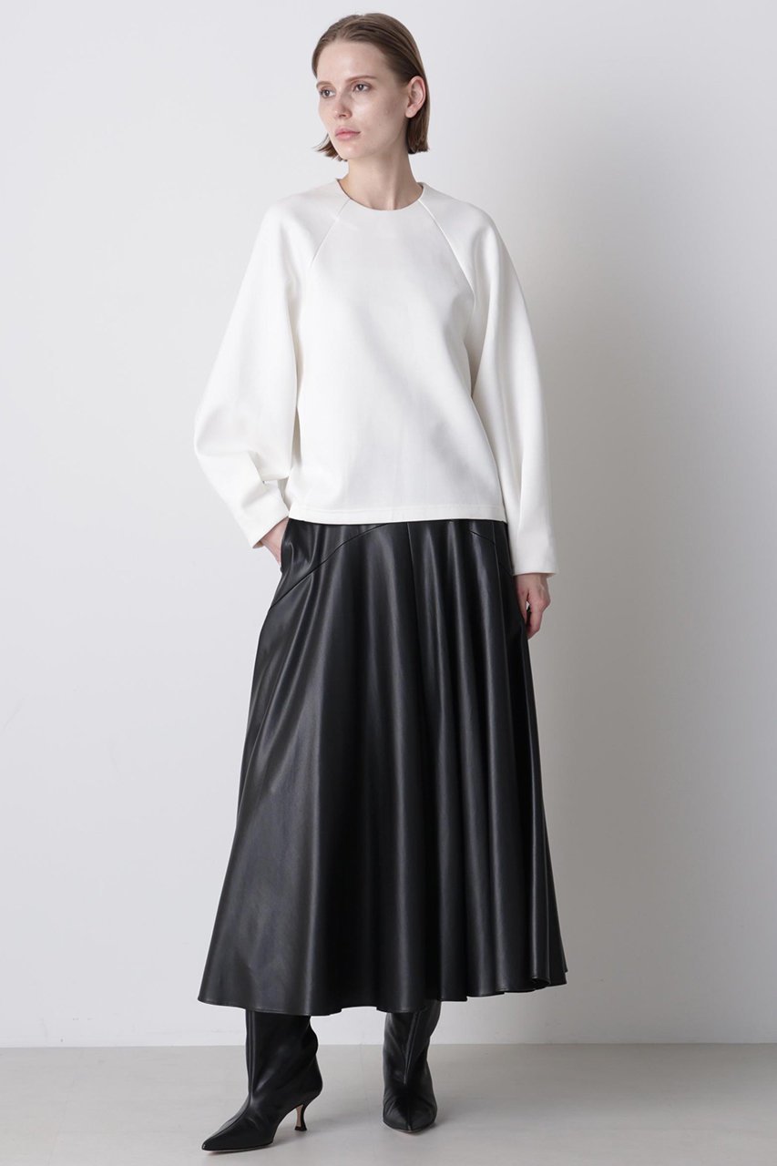 【ヒューエルミュージアム/hueLe Museum】の【hLM】ダンボールジャージー 人気、トレンドファッション・服の通販 founy(ファニー) ファッション Fashion レディースファッション Fashion for Women トップス・カットソー Cut & Sew Tops シャツ・ブラウス・オフィスカジュアル Elegant Blouses & Button-Ups ロングTシャツ・Tシャツ Longline T-Shirts & Tees カットソー・ベーシックTシャツ Cut-and-Sewn Tops / Stretch Tees & Basics スリーブ Sleeve, Long Sleeve / Short Sleeve フォルム Silhouette, Form フロント Front, Front Design ロング Long, Long-Length other-2|ID: prp329100004919578 ipo3291000000036908130