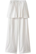 【メゾンスペシャル/MAISON SPECIAL】のFlared Skirt Layered Sweatpants/フレアスカートレイヤースウェットパンツ WHT(ホワイト)|ID: prp329100004919580 ipo3291000000036908156