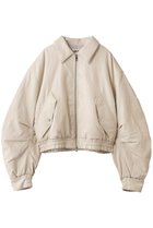 【プランク プロジェクト/PRANK PROJECT】のフライトレザーボンバージャケット / Flight Leather Bomber Jacket WHT(ホワイト)|ID: prp329100004919586 ipo3291000000036908252
