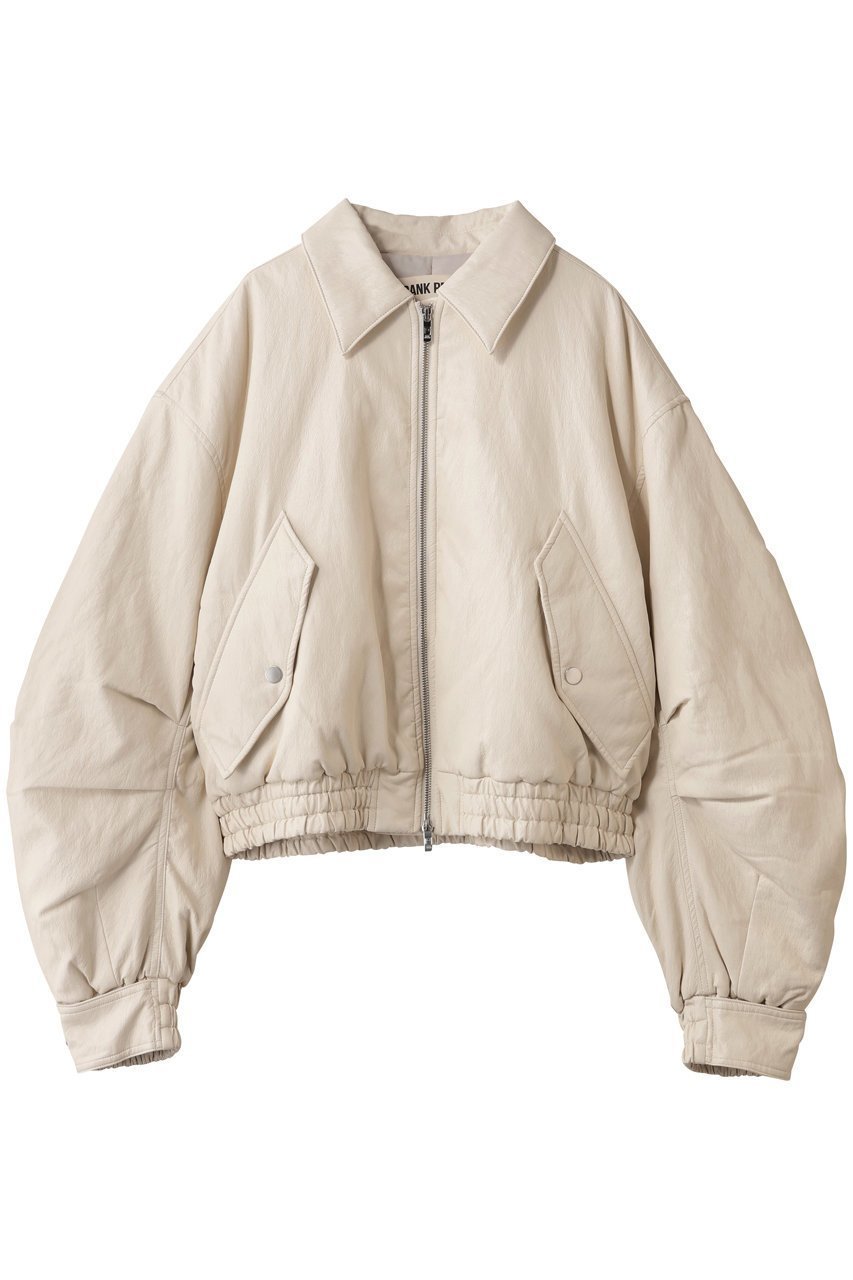 【プランク プロジェクト/PRANK PROJECT】のフライトレザーボンバージャケット / Flight Leather Bomber Jacket インテリア・キッズ・メンズ・レディースファッション・服の通販 founy(ファニー) ファッション Fashion レディースファッション Fashion for Women アウター Coat / Outerwear Collection レディースジャケット・軽アウター Jackets ブルゾンジャケット・スポーティアウター Blouson Jackets ショルダー Shoulder, Shoulder Strap ジャケット Jacket, Outerwear フェイクレザー Faux Leather, PU Leather ブルゾン Blouson, Bomber Jacket モダン Modern, Contemporary リアル Real, Realistic 冬 Winter / This Winter WHT(ホワイト)|ID: prp329100004919586 ipo3291000000036908252