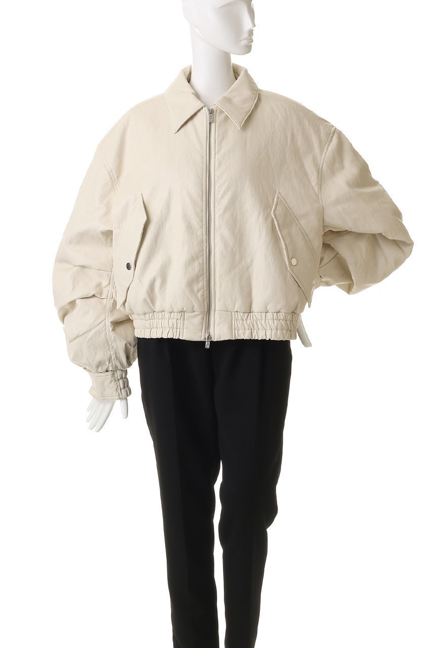 【プランク プロジェクト/PRANK PROJECT】のフライトレザーボンバージャケット / Flight Leather Bomber Jacket 人気、トレンドファッション・服の通販 founy(ファニー) ファッション Fashion レディースファッション Fashion for Women アウター Coat / Outerwear Collection レディースジャケット・軽アウター Jackets ブルゾンジャケット・スポーティアウター Blouson Jackets ショルダー Shoulder, Shoulder Strap ジャケット Jacket, Outerwear フェイクレザー Faux Leather, PU Leather ブルゾン Blouson, Bomber Jacket モダン Modern, Contemporary リアル Real, Realistic 冬 Winter / This Winter other-2|ID: prp329100004919586 ipo3291000000036908253