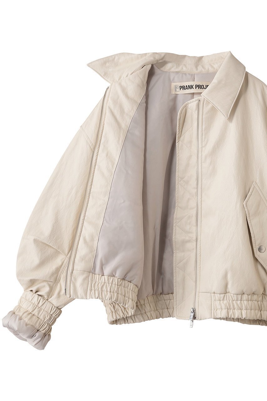 【プランク プロジェクト/PRANK PROJECT】のフライトレザーボンバージャケット / Flight Leather Bomber Jacket 人気、トレンドファッション・服の通販 founy(ファニー) ファッション Fashion レディースファッション Fashion for Women アウター Coat / Outerwear Collection レディースジャケット・軽アウター Jackets ブルゾンジャケット・スポーティアウター Blouson Jackets ショルダー Shoulder, Shoulder Strap ジャケット Jacket, Outerwear フェイクレザー Faux Leather, PU Leather ブルゾン Blouson, Bomber Jacket モダン Modern, Contemporary リアル Real, Realistic 冬 Winter / This Winter other-6|ID: prp329100004919586 ipo3291000000036908257