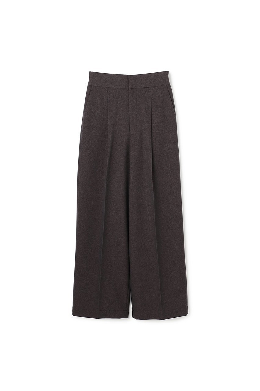 【アンクレイヴ/uncrave】のウォッシャブルウールライクツイル ワイドパンツ インテリア・キッズ・メンズ・レディースファッション・服の通販 founy(ファニー) 　ファッション　Fashion　レディースファッション　Fashion for Women　パンツ　Pants & Trousers　おすすめ　Recommended / Our Picks　シャンブレー　Chambray, Denim-Like Fabric　ジャケット　Jacket, Outerwear　ストレート　Straight, Straight Cut　セットアップ　Set-Up, Coordinated Outfit　センター　Center, Center Line　ツイル　Twist, Twisted Detail　レギュラー　Regular, Standard Fit　ワイド　Wide, Wide Fit　【WEB限定】グレーブラウン|ID: prp329100004919596 ipo3291000000036908413