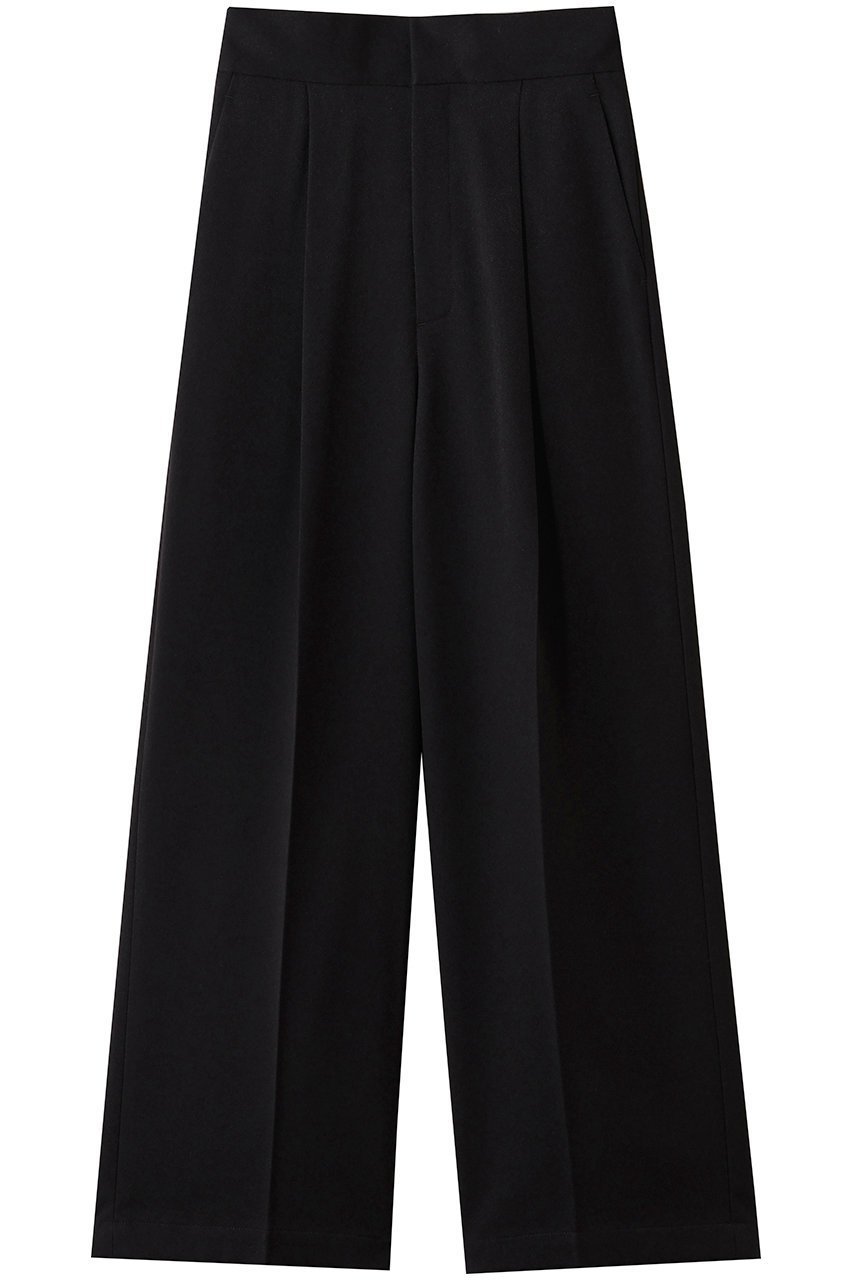 【アンクレイヴ/uncrave】のウォッシャブルウールライクツイル ワイドパンツ インテリア・キッズ・メンズ・レディースファッション・服の通販 founy(ファニー) 　ファッション　Fashion　レディースファッション　Fashion for Women　パンツ　Pants & Trousers　おすすめ　Recommended / Our Picks　シャンブレー　Chambray, Denim-Like Fabric　ジャケット　Jacket, Outerwear　ストレート　Straight, Straight Cut　セットアップ　Set-Up, Coordinated Outfit　センター　Center, Center Line　ツイル　Twist, Twisted Detail　レギュラー　Regular, Standard Fit　ワイド　Wide, Wide Fit　ブラック系|ID: prp329100004919596 ipo3291000000036908416