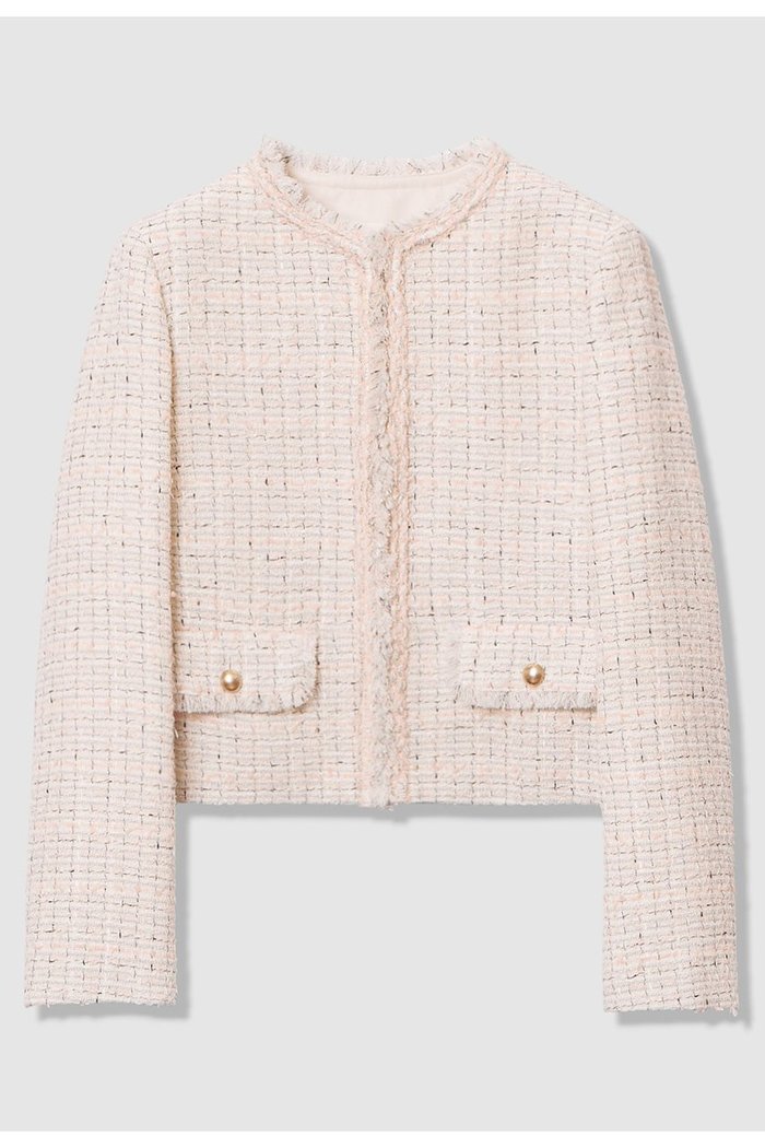 【アナイ/ANAYI】の【Eternal Line 2026】ミックスツイードノーカラー ジャケット インテリア・キッズ・メンズ・レディースファッション・服の通販 founy(ファニー) https://founy.com/ ファッション Fashion レディースファッション Fashion for Women アウター Coat / Outerwear Collection レディースジャケット・軽アウター Jackets ノーカラージャケット / シンプル上品コーデ Collarless Jackets コンパクト Compact, Small Size ジャケット Jacket, Outerwear セットアップ Set-Up, Coordinated Outfit ツイード Twill, Twill Weave ブレード Braid, Decorative Trim ミックス Mix, Mixed Style おすすめ Recommended / Our Picks エレガント 上品 Elegant セレモニー Ceremony |ID: prp329100004919599 ipo3291000000036908487