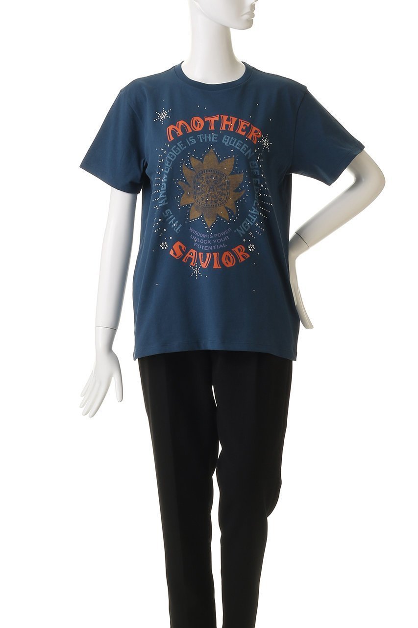【マザー/MOTHER】のTHE ROWDY SAVIORプリントTシャツ (MVI) 人気、トレンドファッション・服の通販 founy(ファニー) ファッション Fashion レディースファッション Fashion for Women トップス・カットソー Cut & Sew Tops シャツ・ブラウス・オフィスカジュアル Elegant Blouses & Button-Ups ロングTシャツ・Tシャツ Longline T-Shirts & Tees カットソー・ベーシックTシャツ Cut-and-Sewn Tops / Stretch Tees & Basics グラフィック Graphic, Graphic Design ショート Short, Short Length シルバー Silver, Metallic Silver スタッズ Studs, Metal Accents ストーン Stone, Gem-Like スリーブ Sleeve, Long Sleeve / Short Sleeve デニム Denim, Jeans Material フロント Front, Front Design プリント Print, Printed Pattern リュクス Luxury, Elegant, High-End, Chic other-2|ID: prp329100004919607 ipo3291000000036908599