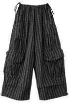 【メゾンスペシャル/MAISON SPECIAL】のRibbon Design Cargo Pants/リボンカーゴパンツ BLK(ブラック)|ID: prp329100004919621 ipo3291000000036908885