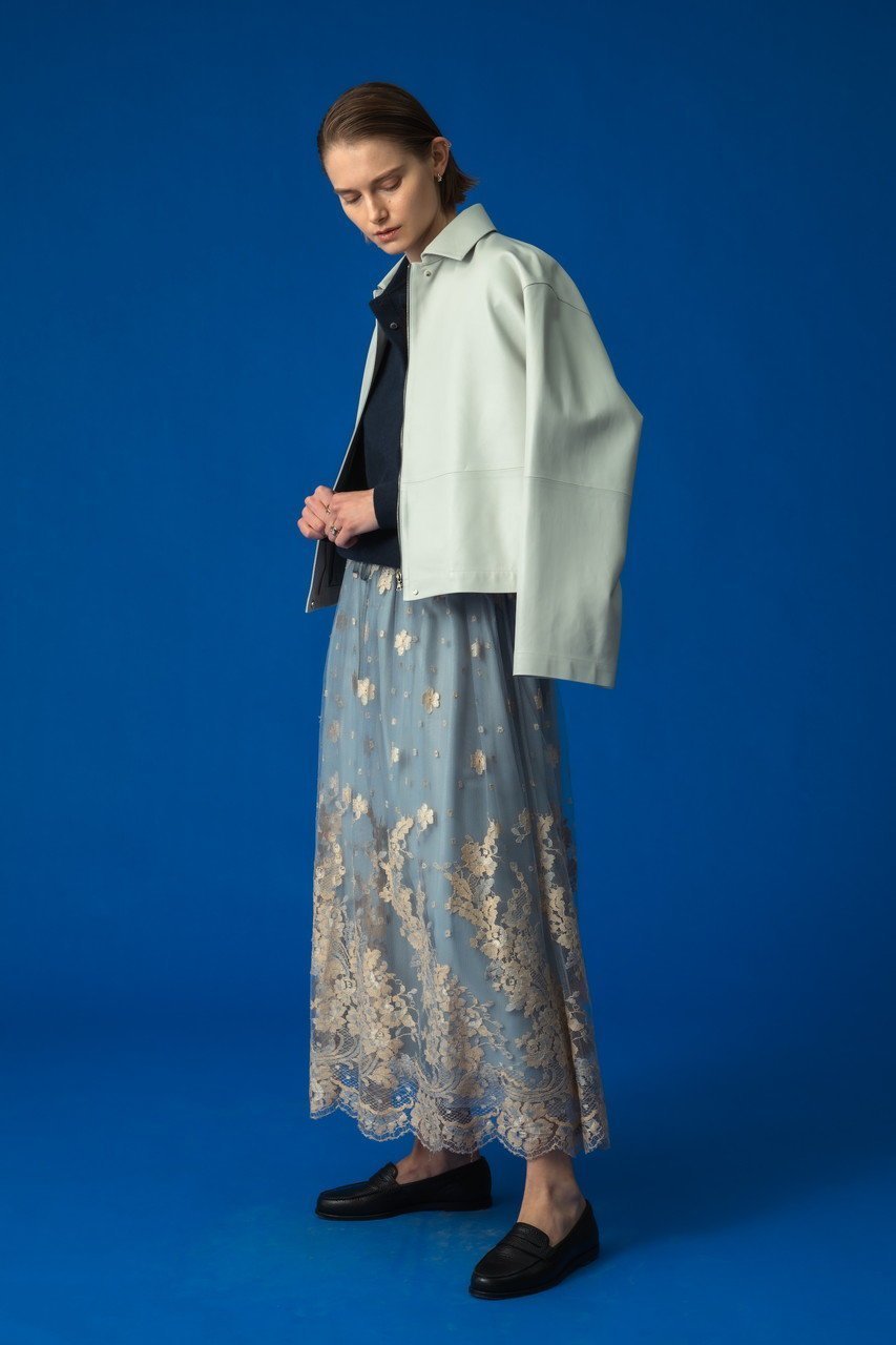 【エブール/ebure】のバイカラーリバーレース ギャザースカート 人気、トレンドファッション・服の通販 founy(ファニー) ファッション Fashion レディースファッション Fashion for Women スカート Skirts オレンジ Orange ギャザー Gathered, Ruffled グログラン Grosgrain, Grosgrain Ribbon スピンドル Spindle, Drawcord フランス France, French ループ Loop, Loop Knit レース Lace, Lace Fabric other-6|ID: prp329100004919633 ipo3291000000036909124