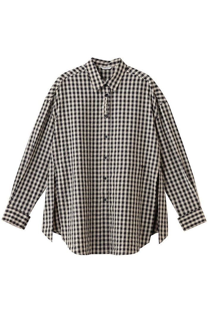 【マノフ/MANOF】のOVER SIZED 2WAY SHIRTSトップス インテリア・キッズ・メンズ・レディースファッション・服の通販 founy(ファウニー) https://founy.com/ ファッション Fashion レディースファッション Fashion for Women トップス・カットソー Cut & Sew Tops シャツ・ブラウス・オフィスカジュアル Elegant Blouses & Button-Ups ギンガム Gingham, Gingham Fabric シンプル Simple, Minimal スリット Slit, Slit Detail スリーブ Sleeve, Long Sleeve / Short Sleeve チェック Check, Plaid, Tartan フロント Front, Front Design ロング Long, Long-Length |ID: prp329100004919634 ipo3291000000036909169
