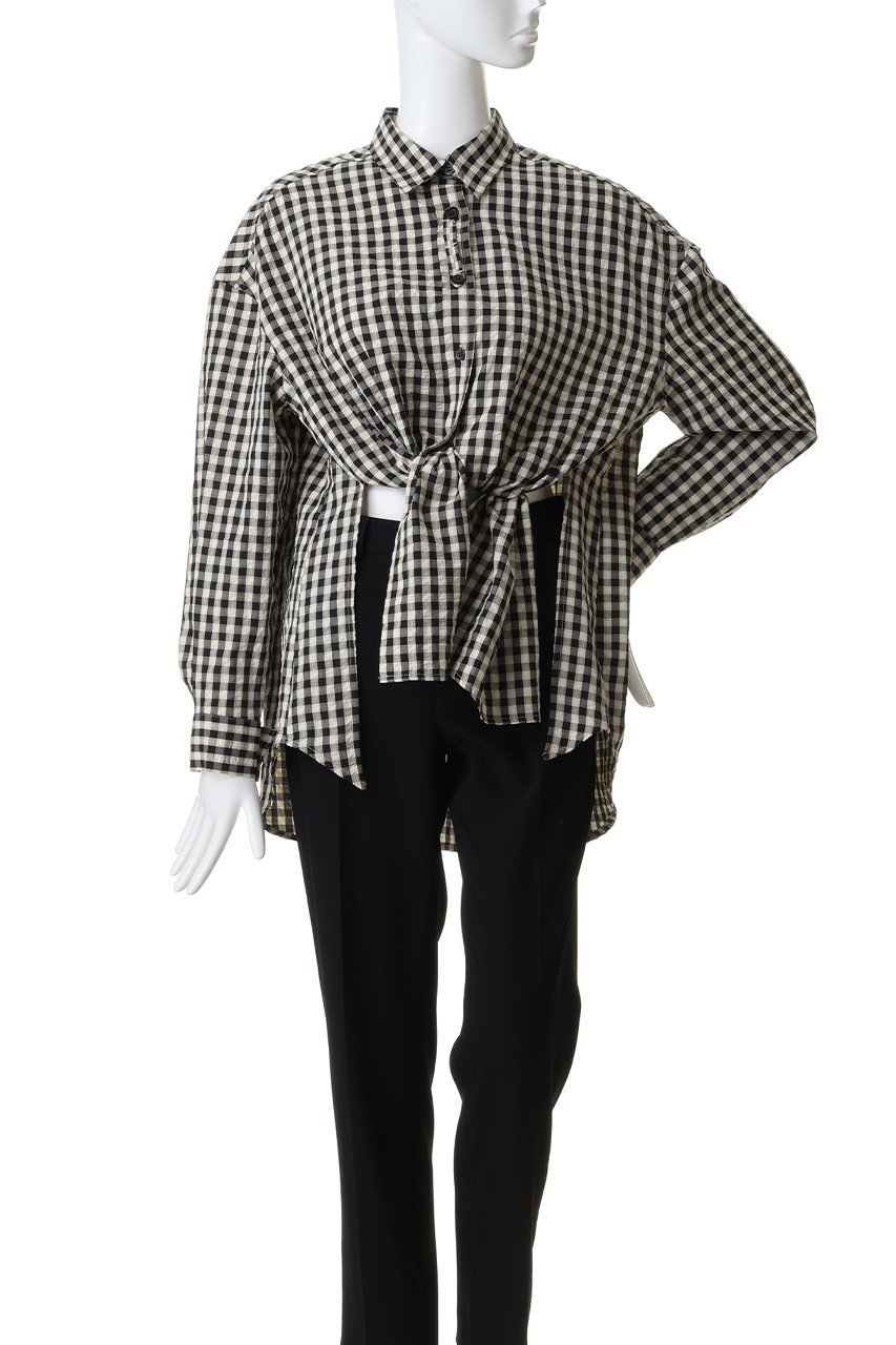 【マノフ/MANOF】のOVER SIZED 2WAY SHIRTSトップス 人気、トレンドファッション・服の通販 founy(ファニー) ファッション Fashion レディースファッション Fashion for Women トップス・カットソー Cut & Sew Tops シャツ・ブラウス・オフィスカジュアル Elegant Blouses & Button-Ups ギンガム Gingham, Gingham Fabric シンプル Simple, Minimal スリット Slit, Slit Detail スリーブ Sleeve, Long Sleeve / Short Sleeve チェック Check, Plaid, Tartan フロント Front, Front Design ロング Long, Long-Length other-7|ID: prp329100004919634 ipo3291000000036909176