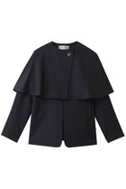 【デザイン ワークス/DESIGN WORKS】の【セットアップ対応】2WAYモヘアポプリンケープ付きジャケット ネイビー|ID: prp329100004919643 ipo3291000000036909285