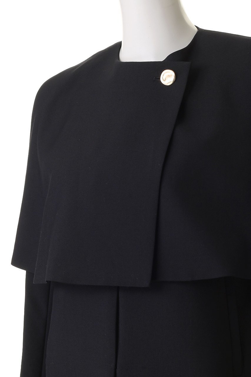 【デザイン ワークス/DESIGN WORKS】の【セットアップ対応】2WAYモヘアポプリンケープ付きジャケット 人気、トレンドファッション・服の通販 founy(ファニー) 　ファッション　Fashion　レディースファッション　Fashion for Women　アウター　Coat / Outerwear Collection　レディースジャケット・軽アウター　Jackets　シンプル　Simple, Minimal　ジャケット　Jacket, Outerwear　セットアップ　Set-Up, Coordinated Outfit　フィット　Fit, Slim Fit　ボトム　Bottoms, Lower Wear　メタル　Metal, Metal Parts　リュクス　Luxury, Elegant, High-End, Chic　新作・新入荷　New Arrivals / New In　other-5|ID: prp329100004919643 ipo3291000000036909289