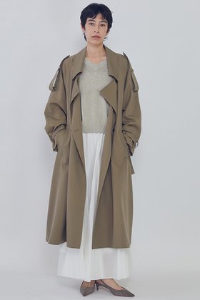 【プルミエ アロンディスモン/1er Arrondissement】 ウールギャバジントレンチコート人気、トレンドファッション・服の通販 founy(ファニー) ファッション Fashion レディースファッション Fashion for Women アウター Coat / Outerwear Collection コート・ロングコート・ピーコート Long Coats, Peacoats & More トレンチコート / 春秋の定番アウター Trench Coats なめらか Smooth, Silky Texture トレンチ Trench, Trench Coat ロング Long, Long-Length |ID:prp329100004919650