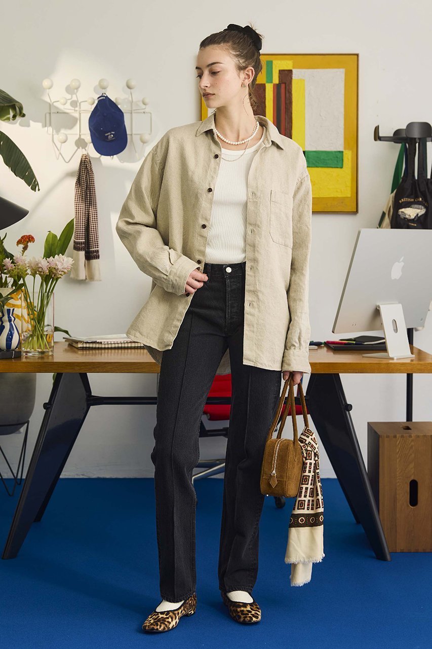 【オブラダ/Oblada】のリネンオーセンティックシャツ 人気、トレンドファッション・服の通販 founy(ファニー) ファッション Fashion レディースファッション Fashion for Women トップス・カットソー Cut & Sew Tops シャツ・ブラウス・オフィスカジュアル Elegant Blouses & Button-Ups スリーブ Sleeve, Long Sleeve / Short Sleeve リネン Linen, Linen Fabric ロング Long, Long-Length 定番 Standard, Basic Item other-6|ID: prp329100004919655 ipo3291000000036909475