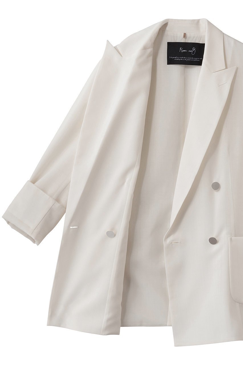 【ルームエイト/Room no.8】の【Room no.8 BLACK】SHEER TORO 4ボタン ブレスト ジャケット 人気、トレンドファッション・服の通販 founy(ファニー) 　ファッション　Fashion　レディースファッション　Fashion for Women　アウター　Coat / Outerwear Collection　レディースジャケット・軽アウター　Jackets　シアー　Sheer, See-Through　ジャケット　Jacket, Outerwear　ダブル　Double, Double-Breasted　マニッシュ　Mannish, Boyish　other-6|ID: prp329100004919657 ipo3291000000036909511