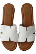 【エスメラルダ/Esmeralda】のカットデザインフラットサンダル 人気、トレンドファッション・服の通販 founy(ファニー) ファッション Fashion レディースファッション Fashion for Women サンダル Sandals, Summer Shoes シンプル Simple, Minimal フラット Flat, Flat Shoes ワーク Workwear, Utility Style thumbnail ホワイト|ID: prp329100004921260 ipo3291000000036920612