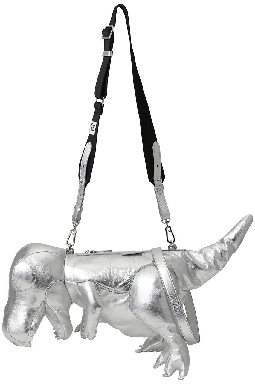 【メゾン ミハラヤスヒロ/Maison MIHARA YASUHIRO】の【UNISEX】DOLLS T-REX ショルダーバッグ インテリア・キッズ・メンズ・レディースファッション・服の通販 founy(ファニー) 　ファッション　Fashion　レディースファッション　Fashion for Women　バッグ　Bags　ユニセックス　Unisex, Genderless　シルバー|ID: prp329100004921271 ipo3291000000036920825