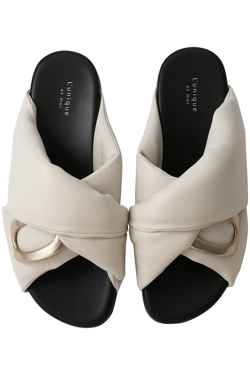 【リュニック エ モア/L'unique et moi】のCouche スライドサンダル 人気、トレンドファッション・服の通販 founy(ファニー) 　ファッション　Fashion　レディースファッション　Fashion for Women　サンダル　Sandals, Summer Shoes　スリッパ　Slippers, Room Shoes　リュクス　Luxury, Elegant, High-End, Chic　エレガント 上品　Elegant　 other-1|ID: prp329100004921284 ipo3291000000036921225