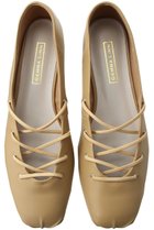 【ダニエラ アンド ジェマ/Daniella & GEMMA】の【Akiko Kizu ×Daniella & GEMMA】 ゴムクロスバレエシューズ ベージュ|ID: prp329100004921314 ipo3291000000036921743