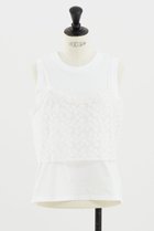 【デザイン ワークス/DESIGN WORKS】の【BEAUVET】レースキャミ&タンクセット ホワイト|ID: prp329100004921320 ipo3291000000036921865