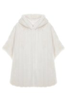 【レモンプレット/Lemonplet】のFAUX FUR HE-A HOODED PONCHO WHITE|ID: prp329100004921336 ipo3291000000036922126