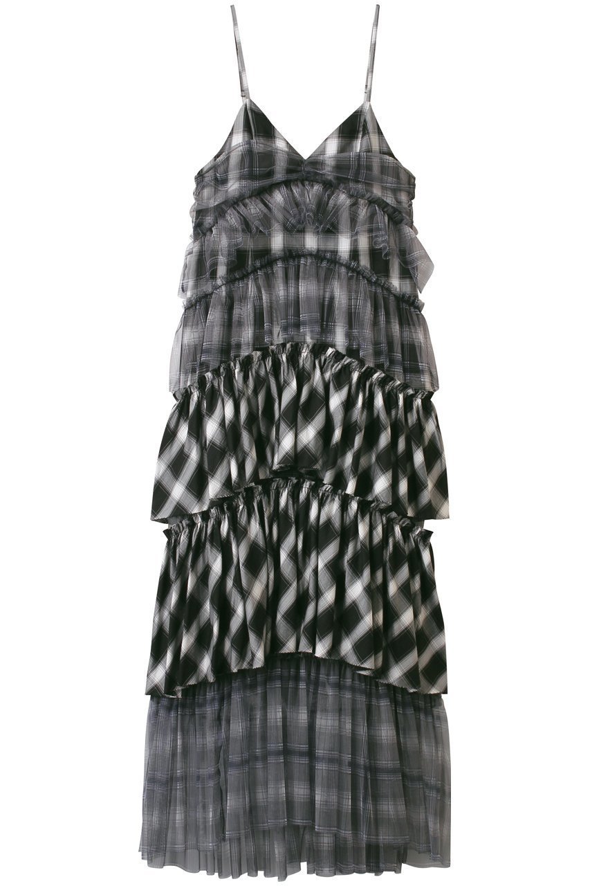 【メゾンスペシャル/MAISON SPECIAL】のPlaid Tiered Dress/チェックティアードワンピース 人気、トレンドファッション・服の通販 founy(ファニー) 　ファッション　Fashion　レディースファッション　Fashion for Women　ワンピース　Dresses　フォーマル・パーティードレス・結婚式用ドレス　Elegant & Casual Dresses　チュニック　Tunic Tops & Dresses　チェック　Check, Plaid, Tartan　チュニック　Tunic, Long Top　チュール　Tulip, Tulip Motif　リゾート　Resort, Vacation Style　ロマンティック　Romantic, Feminine Style　ロング　Long, Long-Length　 other-1|ID: prp329100004921393 ipo3291000000036922976