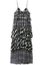 【メゾンスペシャル/MAISON SPECIAL】のPlaid Tiered Dress/チェックティアードワンピース 人気、トレンドファッション・服の通販 founy(ファニー) ファッション Fashion レディースファッション Fashion for Women ワンピース Dresses フォーマル・パーティードレス・結婚式用ドレス Elegant & Casual Dresses チュニック Tunic Tops & Dresses チェック Check, Plaid, Tartan チュニック Tunic, Long Top チュール Tulip, Tulip Motif リゾート Resort, Vacation Style ロマンティック Romantic, Feminine Style ロング Long, Long-Length thumbnail BLK(ブラック)|ID: prp329100004921393 ipo3291000000036922978