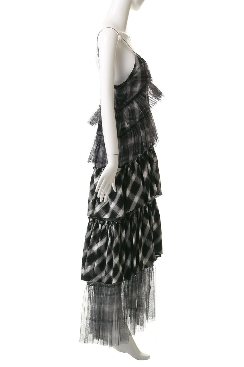 【メゾンスペシャル/MAISON SPECIAL】のPlaid Tiered Dress/チェックティアードワンピース 人気、トレンドファッション・服の通販 founy(ファニー) 　ファッション　Fashion　レディースファッション　Fashion for Women　ワンピース　Dresses　フォーマル・パーティードレス・結婚式用ドレス　Elegant & Casual Dresses　チュニック　Tunic Tops & Dresses　チェック　Check, Plaid, Tartan　チュニック　Tunic, Long Top　チュール　Tulip, Tulip Motif　リゾート　Resort, Vacation Style　ロマンティック　Romantic, Feminine Style　ロング　Long, Long-Length　other-3|ID: prp329100004921393 ipo3291000000036922984