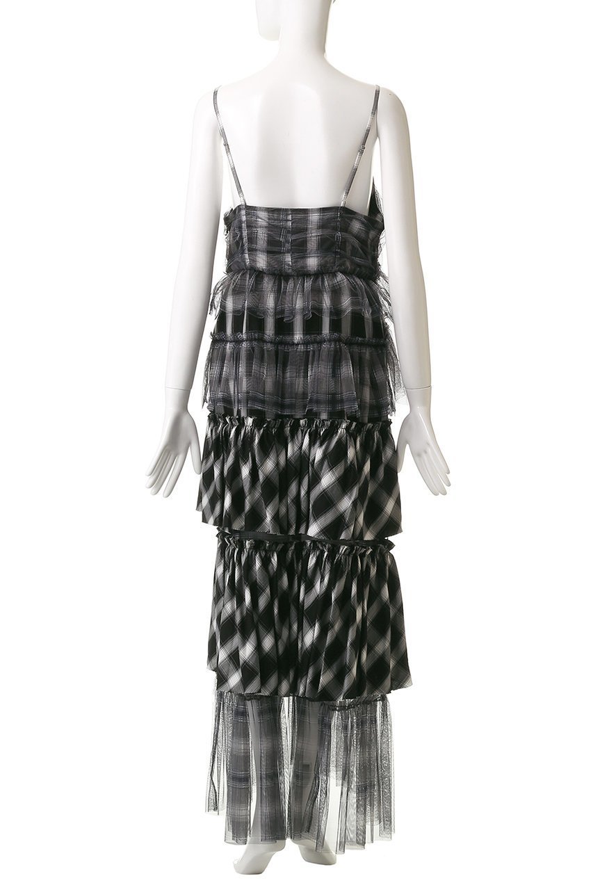 【メゾンスペシャル/MAISON SPECIAL】のPlaid Tiered Dress/チェックティアードワンピース 人気、トレンドファッション・服の通販 founy(ファニー) 　ファッション　Fashion　レディースファッション　Fashion for Women　ワンピース　Dresses　フォーマル・パーティードレス・結婚式用ドレス　Elegant & Casual Dresses　チュニック　Tunic Tops & Dresses　チェック　Check, Plaid, Tartan　チュニック　Tunic, Long Top　チュール　Tulip, Tulip Motif　リゾート　Resort, Vacation Style　ロマンティック　Romantic, Feminine Style　ロング　Long, Long-Length　other-4|ID: prp329100004921393 ipo3291000000036922986