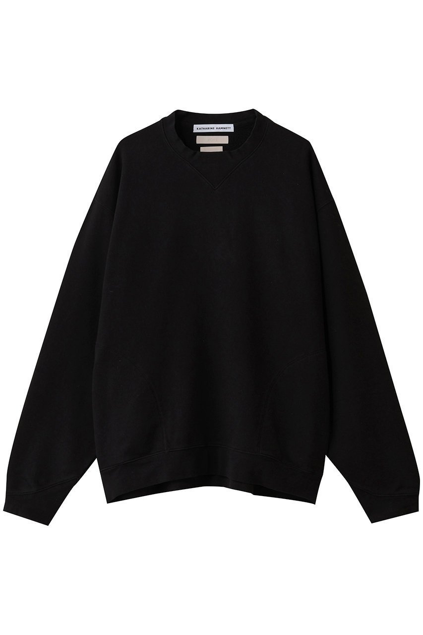 【ヨーク/YOKE】の【UNISEX】【YOKE × KATHARINE HAMNETT】オーガニック コットン ビッグ スウェット シャツ インテリア・キッズ・メンズ・レディースファッション・服の通販 founy(ファニー) ファッション Fashion レディースファッション Fashion for Women トップス・カットソー Cut & Sew Tops シャツ・ブラウス・オフィスカジュアル Elegant Blouses & Button-Ups レディースパーカー・カジュアルフーディー Casual Hoodies & Sweatshirts ロングTシャツ・Tシャツ Longline T-Shirts & Tees スウェット・クルーネックトップス Sweatshirts & Crewnecks / Relaxed Fit Sweat Tops カットソー・ベーシックTシャツ Cut-and-Sewn Tops / Stretch Tees & Basics ユニセックス Unisex, Genderless オーガニック Organic Cotton カッティング Cutting Detail コンパクト Compact, Small Size シンプル Simple, Minimal スウェット / スエット Sweatshirt, Sweatwear ビッグ Big, Oversized ポケット Pocket, Pocket Detail ブラック|ID: prp329100004921452 ipo3291000000036923646