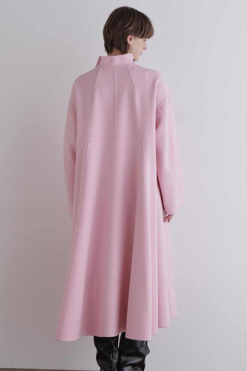 【ル フィル/LE PHIL】のソフトウールリバースタンドカラーコート 人気、トレンドファッション・服の通販 founy(ファニー) 　ファッション　Fashion　レディースファッション　Fashion for Women　アウター　Coat / Outerwear Collection　コート・ロングコート・ピーコート　Long Coats, Peacoats & More　スタンド　Stand Collar, Upright Stand　ドレス　Dress, One-Piece　ビッグ　Big, Oversized　フォルム　Silhouette, Form　フレア　Flare, Flared　ロング　Long, Long-Length　other-5|ID: prp329100004921461 ipo3291000000036923725