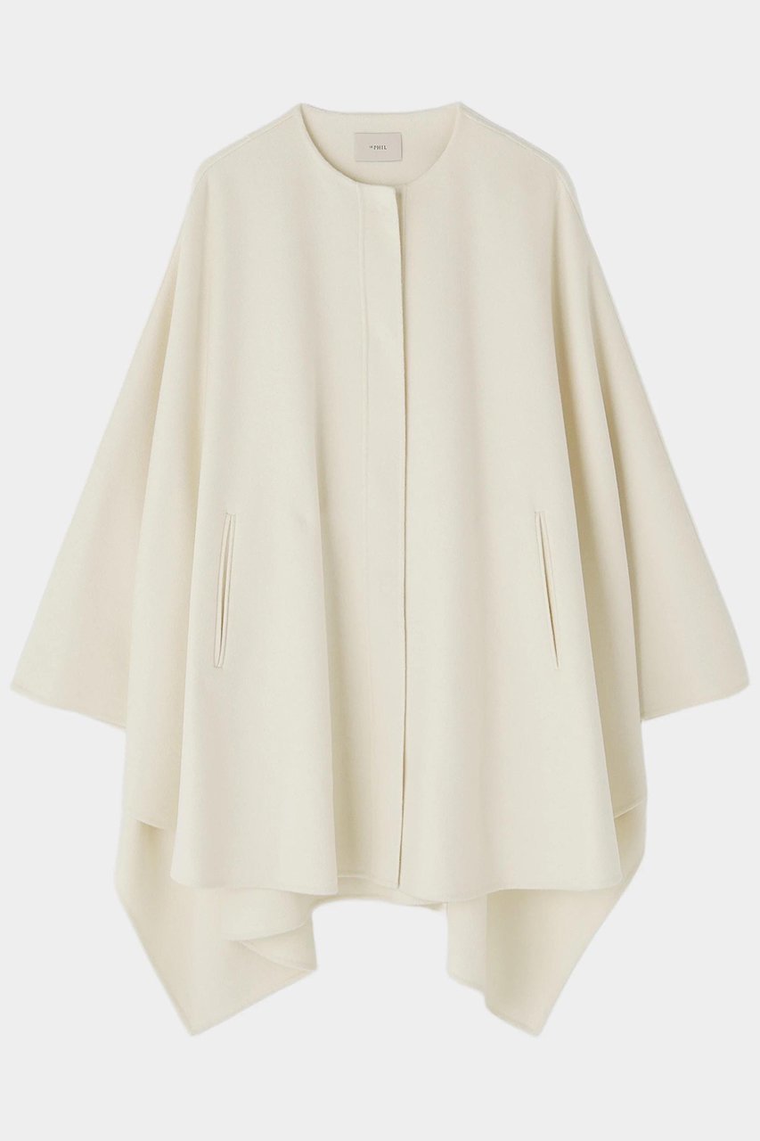 【ル フィル/LE PHIL】のピュアカシミアケープ インテリア・キッズ・メンズ・レディースファッション・服の通販 founy(ファニー) 　ファッション　Fashion　レディースファッション　Fashion for Women　アウター　Coat / Outerwear Collection　レディースジャケット・軽アウター　Jackets　おすすめ　Recommended / Our Picks　インナー　Innerwear　ジャケット　Jacket, Outerwear　スタンダード　Standard, Basic　ポンチョ　Poncho, Cape Style　リバーシブル　Reversible, Two-Sided　リラックス　Relax, Relaxed Fit　ホワイト|ID: prp329100004921465 ipo3291000000036923757
